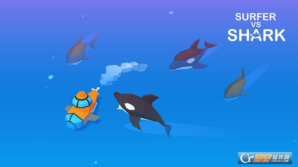 Surfer vs Shark