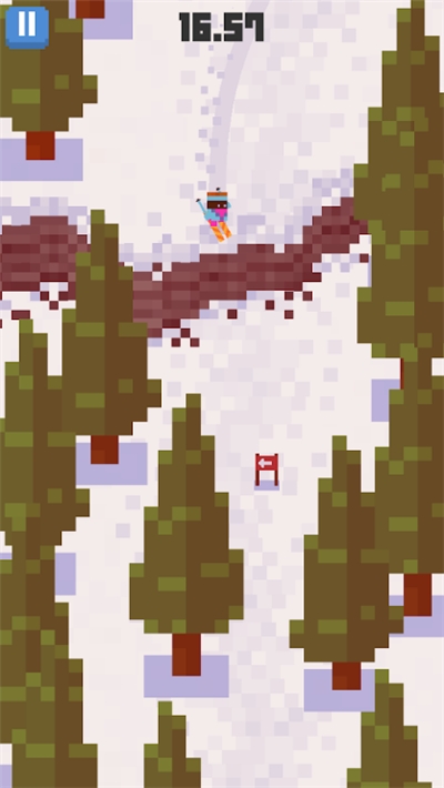 雪人山滑雪游戏