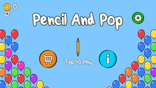 Pencil And Pop铅笔和气球