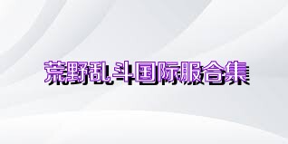 荒野乱斗国际服合集
